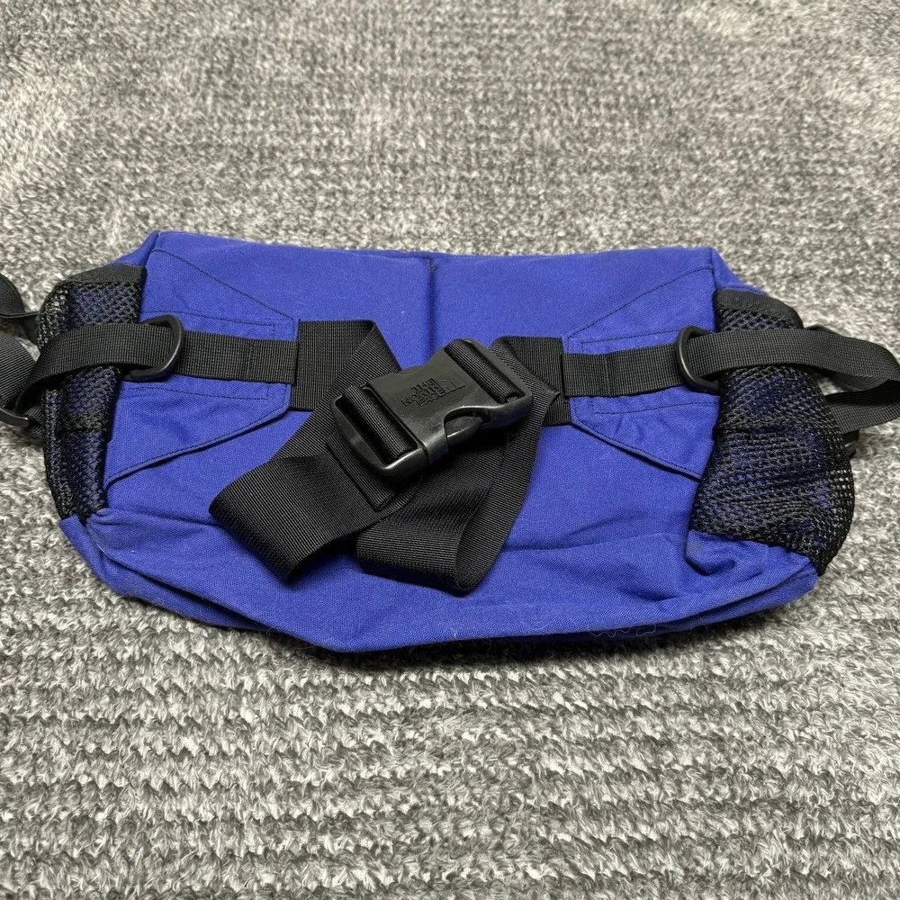 The‎ North Face Blue Fanny Pack Waist Bag Outdoor Hiking Travel Adjustable
